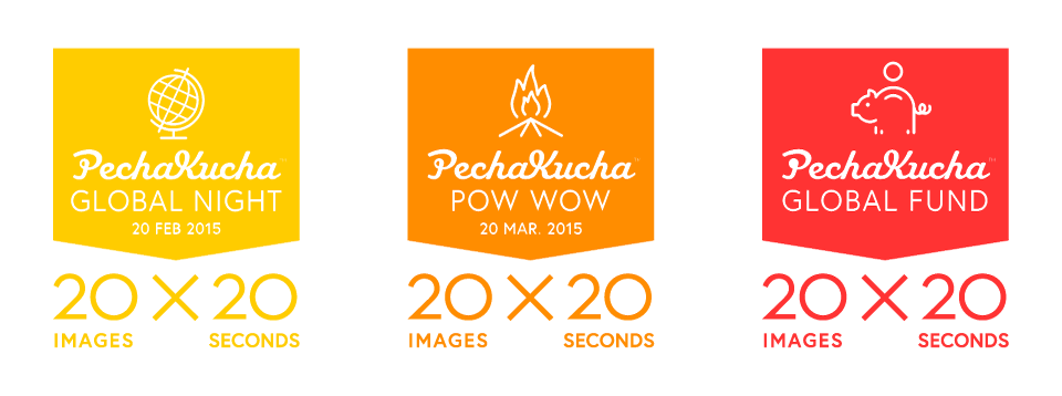 PechaKucha Night - Custom Logos for Global Night, PowWow and Global Fund