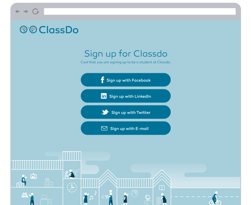 ClassDo - A Knowledge Market and Learning Platform - Login Form Page