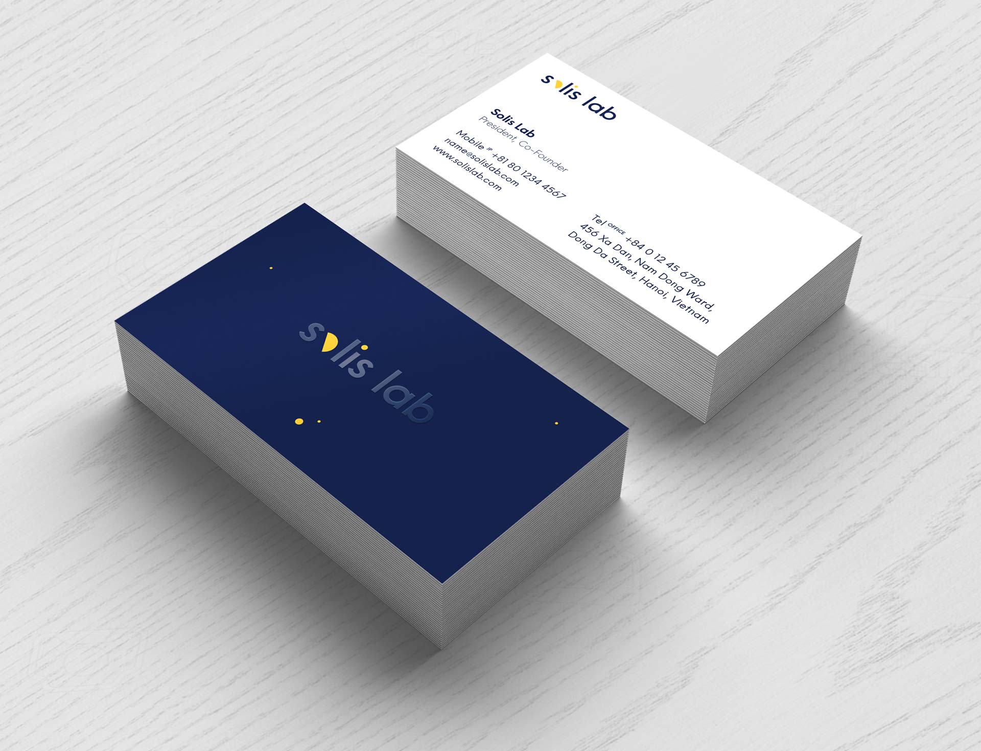 solis lab - business card design