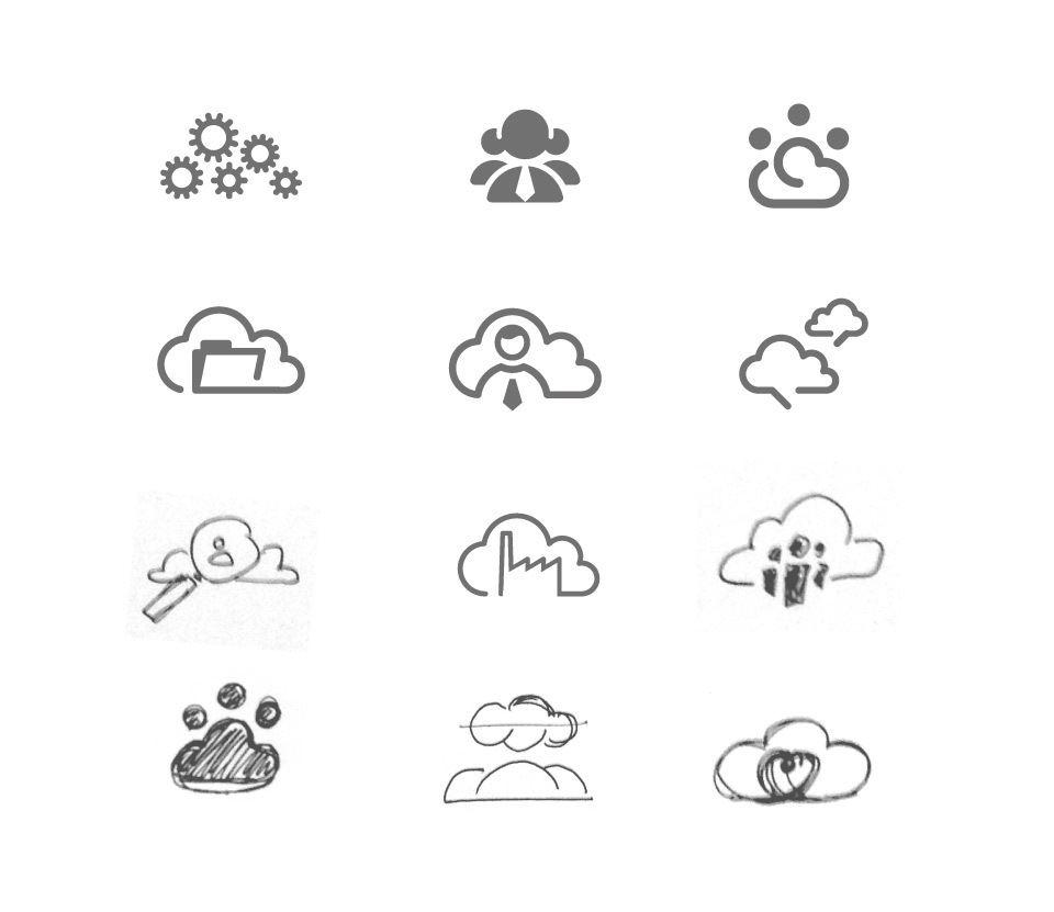 WorkCloud - Logo Drafts